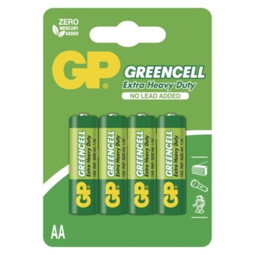 GP Greencell elem AA 4db/bliszter, 1,5V, B1221