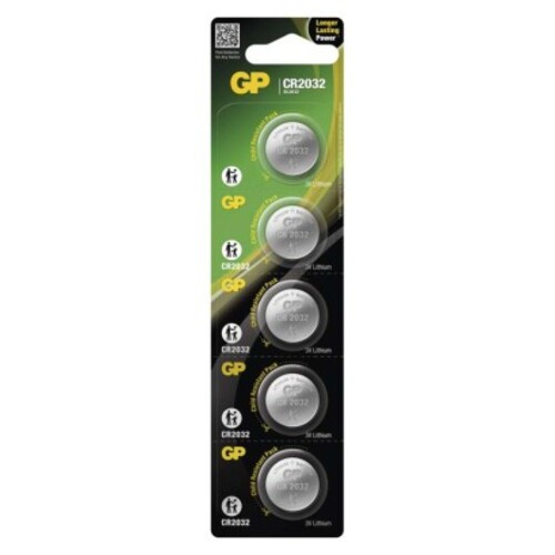 GP Ultra plus Lítium gombelem CR2032 5db/bliszter, 3V, B1532
