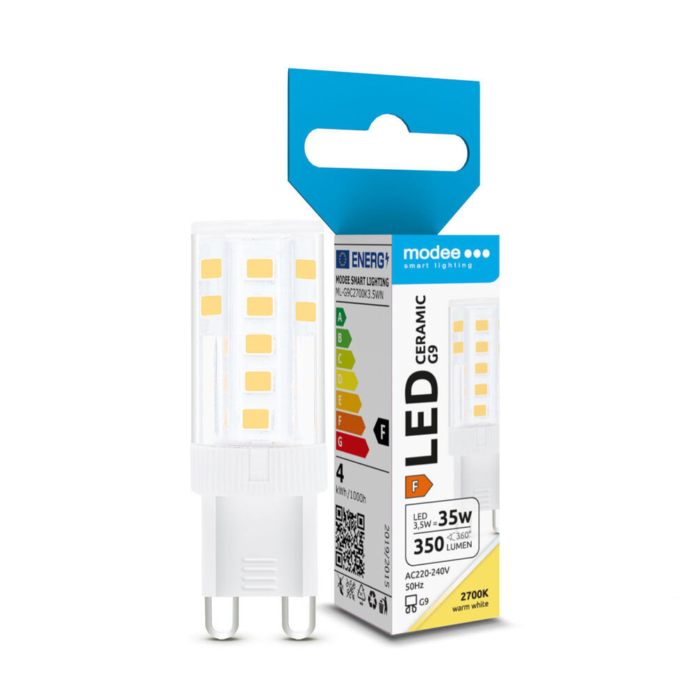 Modee Lighting LED Izzó G9 Ceramic 3,5W 2700K (350lm), 360°, CRI>80, meleg fehér