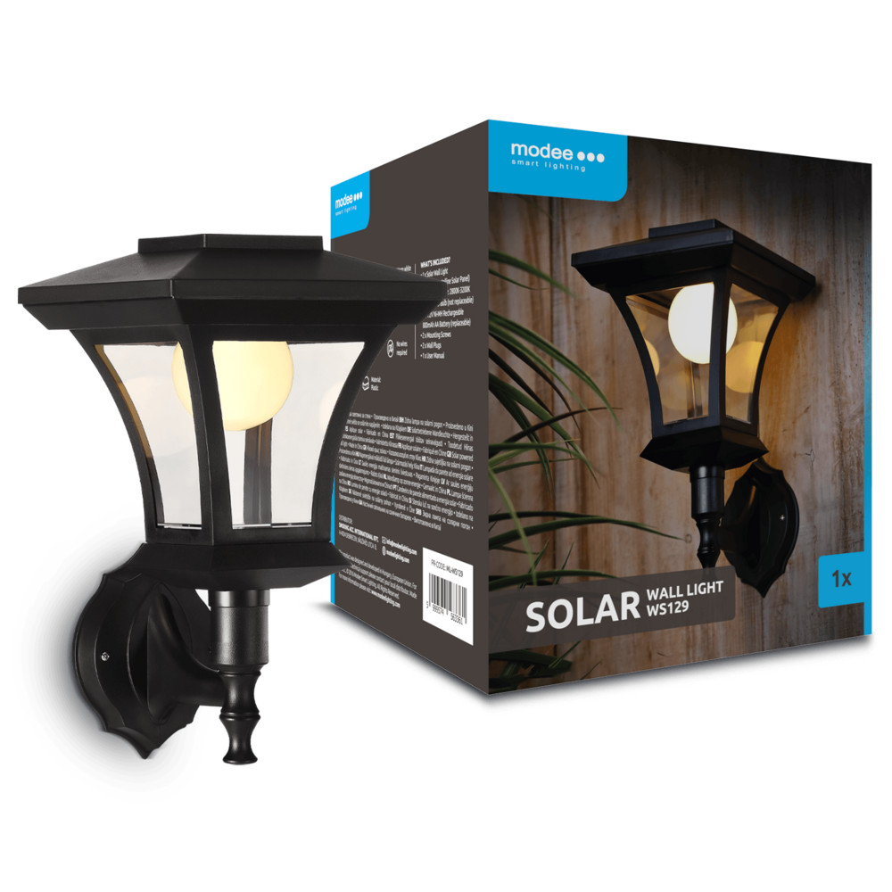 Modee Lighting LED Szolár Napelemes Fali Lámpa WS129 (15 lumen)