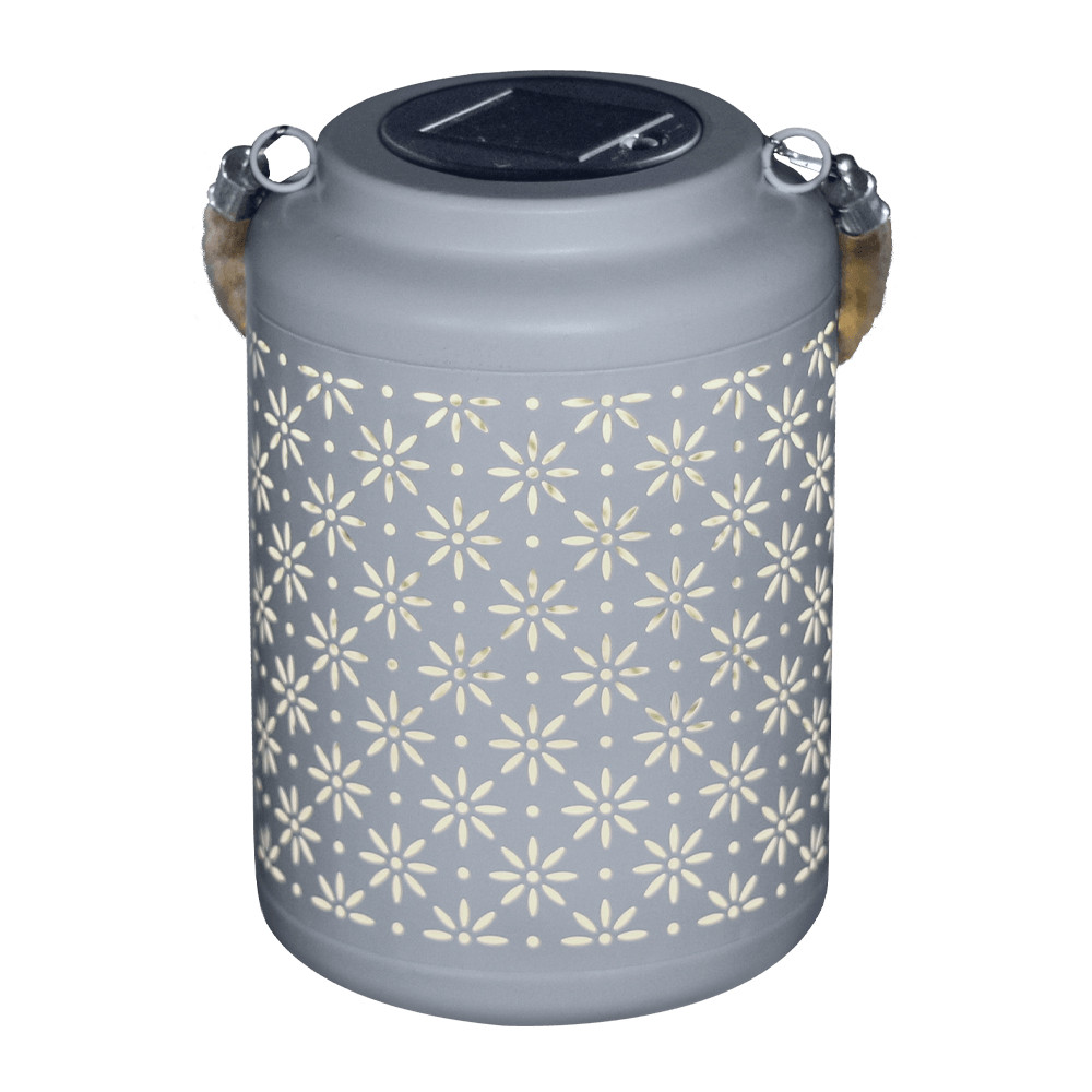 Modee Lighting LED Szolár Napelemes Lámpás LT005W (H26x17x17cm) fehér