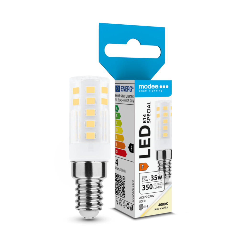 Modee Lighting LED Izzó Special Ceramic 3,5W E14 360° 4000K (350lm), 3,5W, CRI>80, természetes fehér