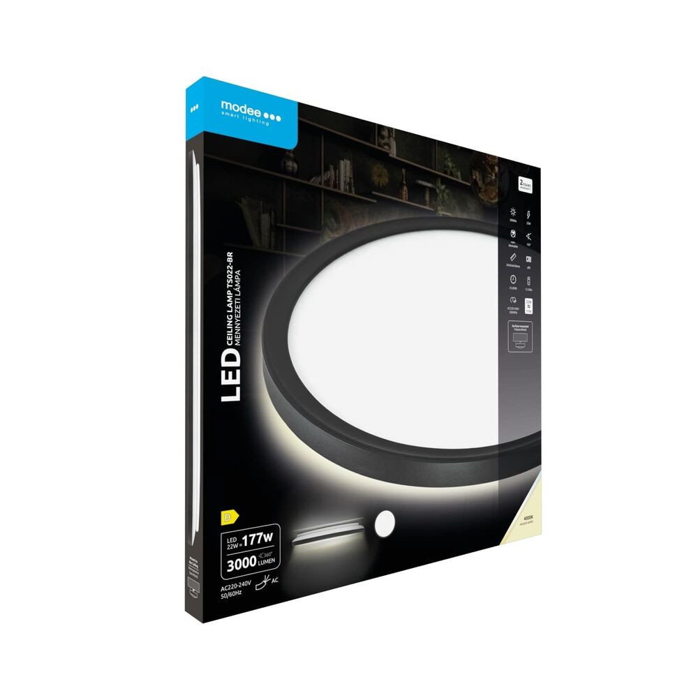 Modee Mennyezeti LED Lámpa TS022-BR Kerek 22W 4000K D420x28mm (3000 lumen) ERP