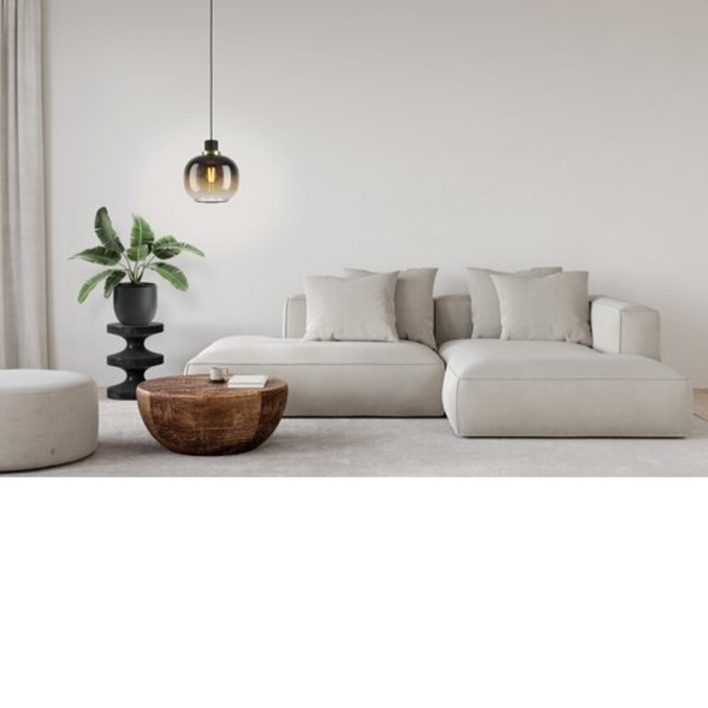 EGLO , 99614 , OILELLA , függeszték , E27 , 1X40W , IP20 , fekete-barna-átlátszó