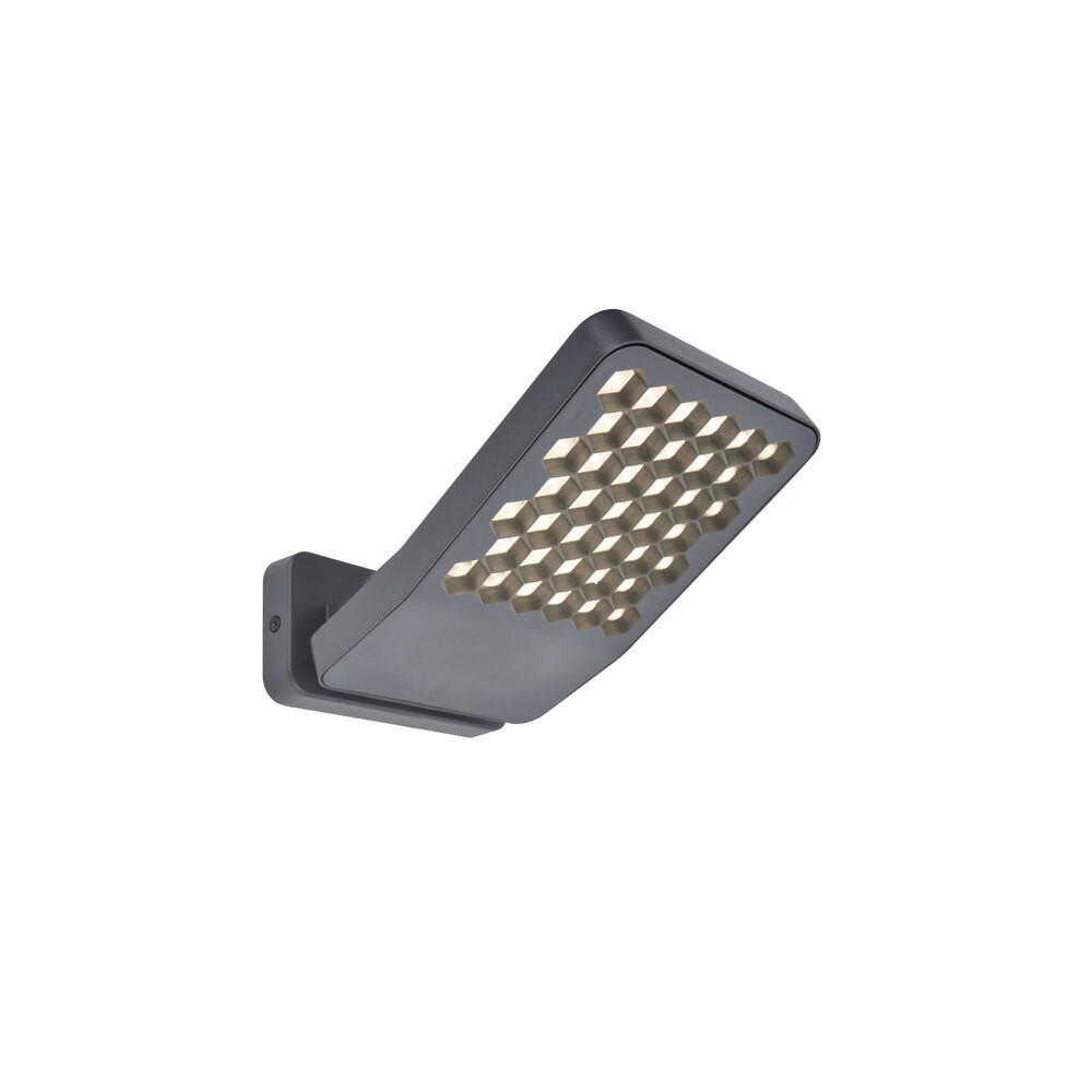 LUTEC ATLANTIS small LED fali lámpa , sötétszürke ,13.7W , 2000lm , 13.7W , természetes fehér , IP54