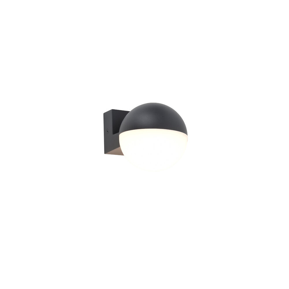 LUTEC LOOMA LED fali lámpa , sötétszürke , 7.8W , 800lm , meleg fehér , IP54