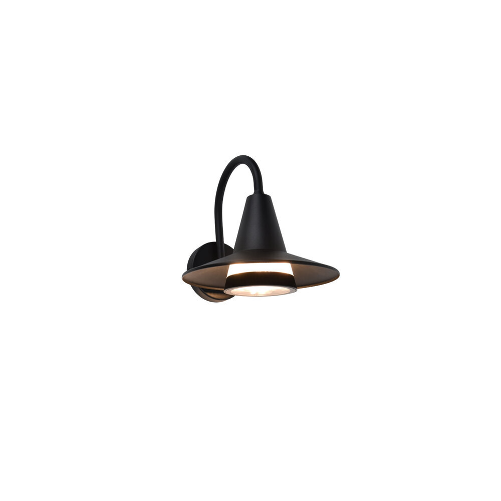 LUTEC SWAN fali lámpa , fekete , E27 foglalattal , IP54