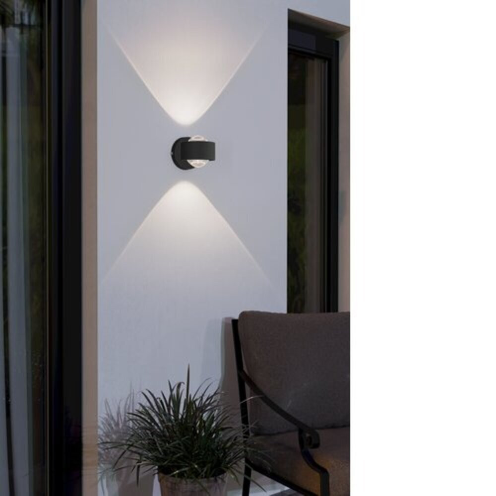 EGLO , 98746 , TREVIOLO , fali lámpa , 3000 K , LED , 2X2,2W , IP44 , átlátszó