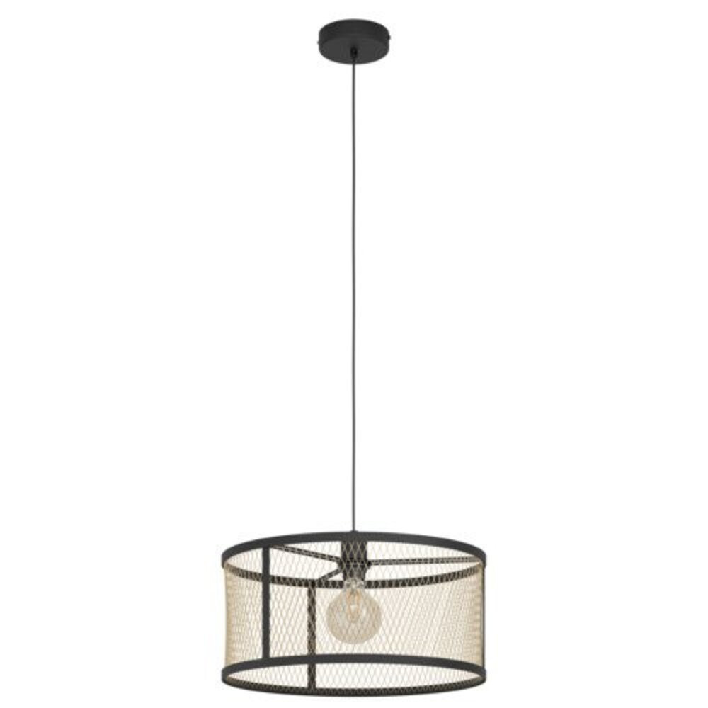 EGLO , 43604 , DELLOW , függeszték , E27 , 1X40W , IP20 , fekete, réz
