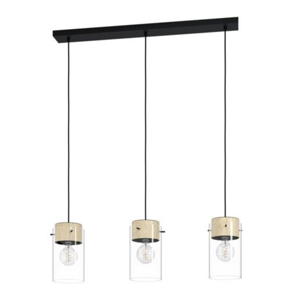 EGLO , 43546 , MADRESELVA , függeszték , E27 , 3X28W , IP20 , barna, átlátszó