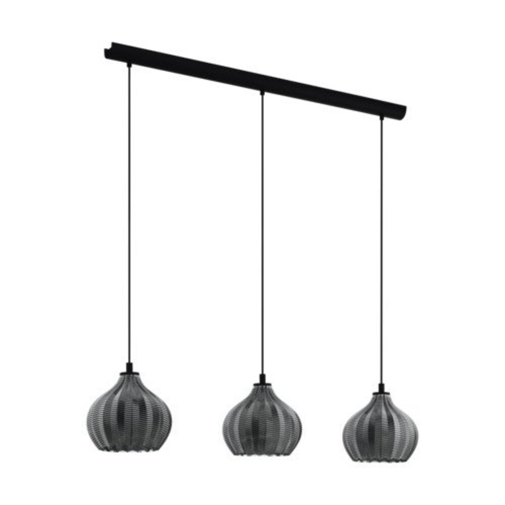 EGLO , 43577 , TAMALLAT , függeszték , E27 , 3X40W , IP20 , fekete-átlátszó