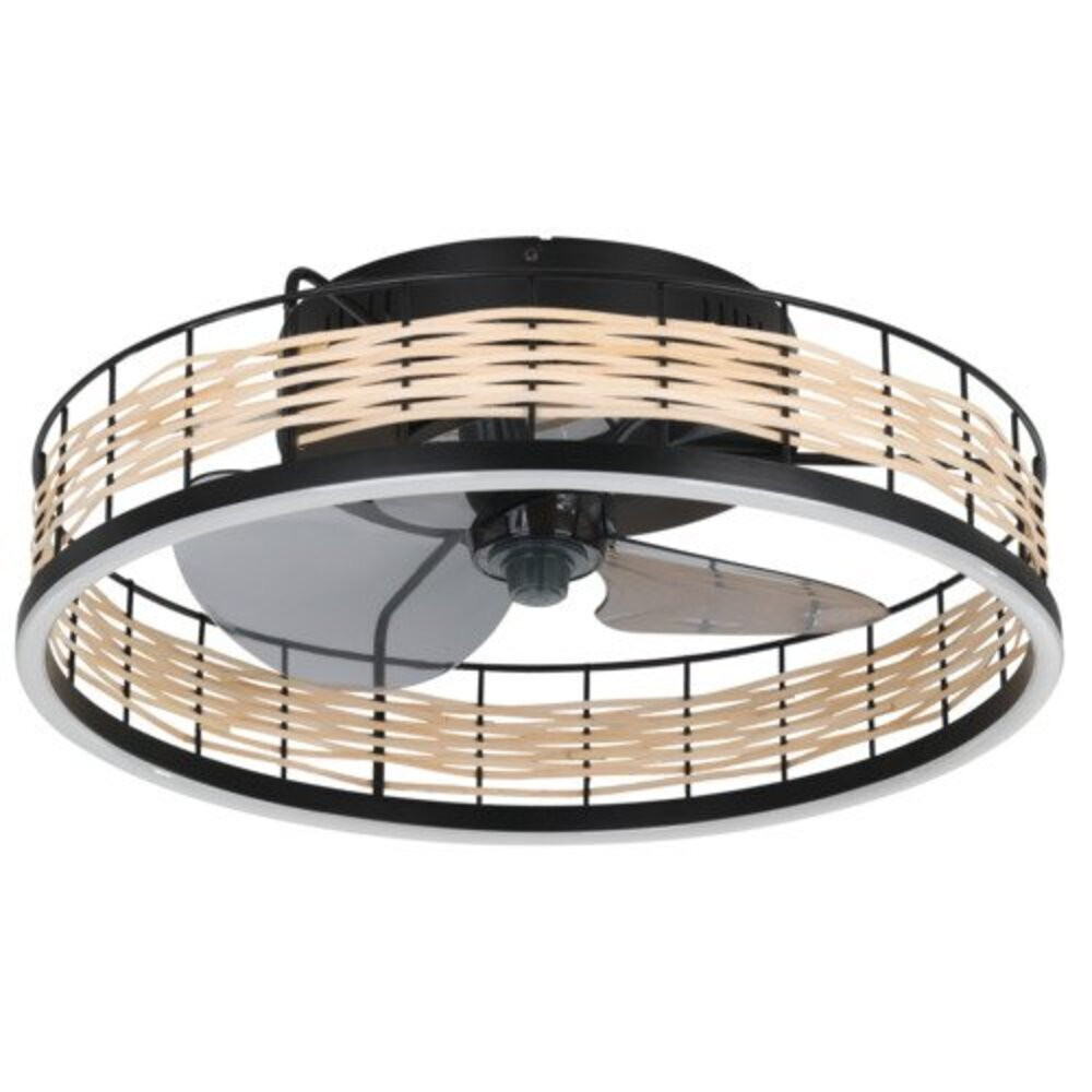 EGLO , 35148 , FRANA , lámpa ventilátorral , 2700 K - 6500 K , LED , 28W , Dimmelhető , natúr