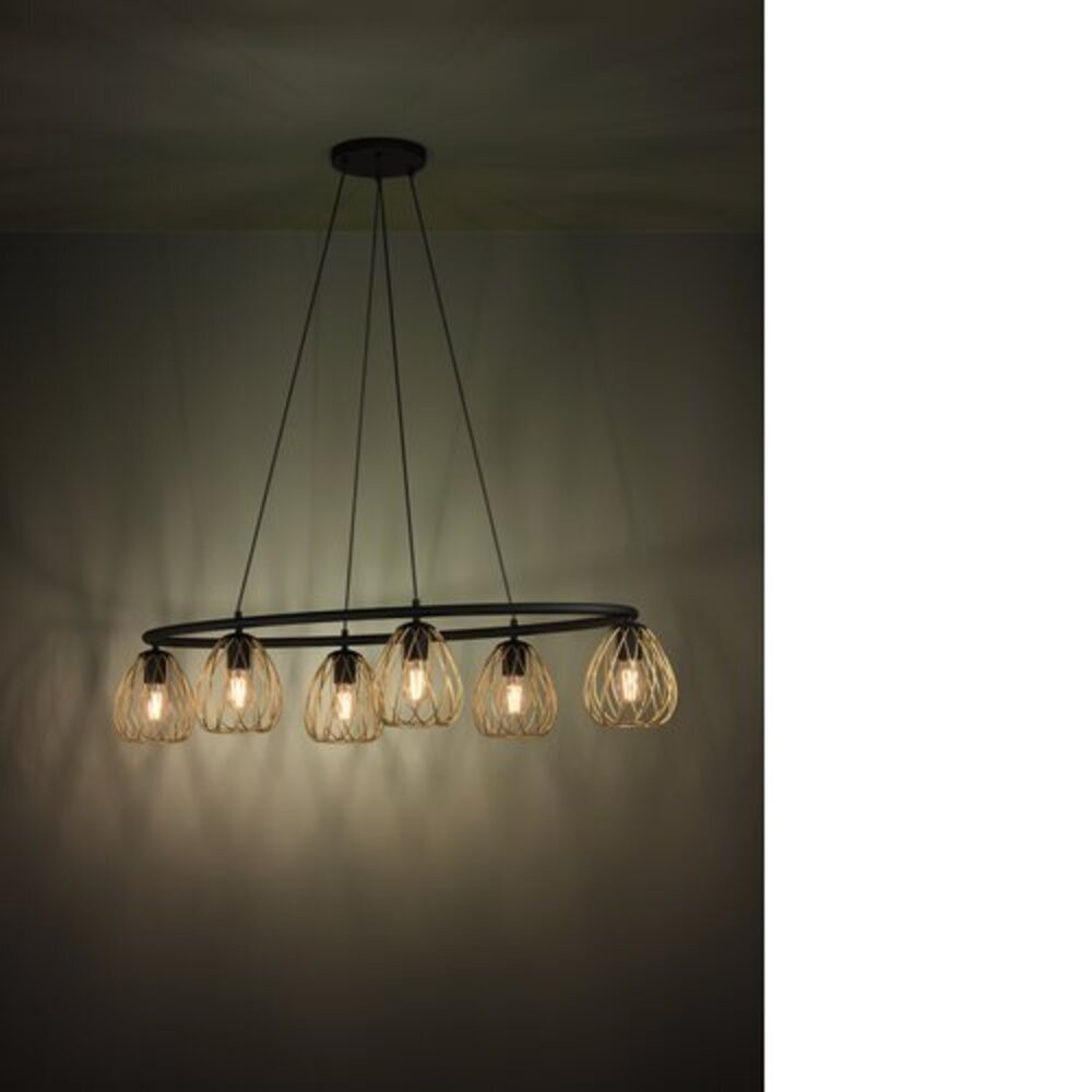 EGLO , 390092 , JAZMINIA 1 , függeszték , E27 , 6X40W , IP20