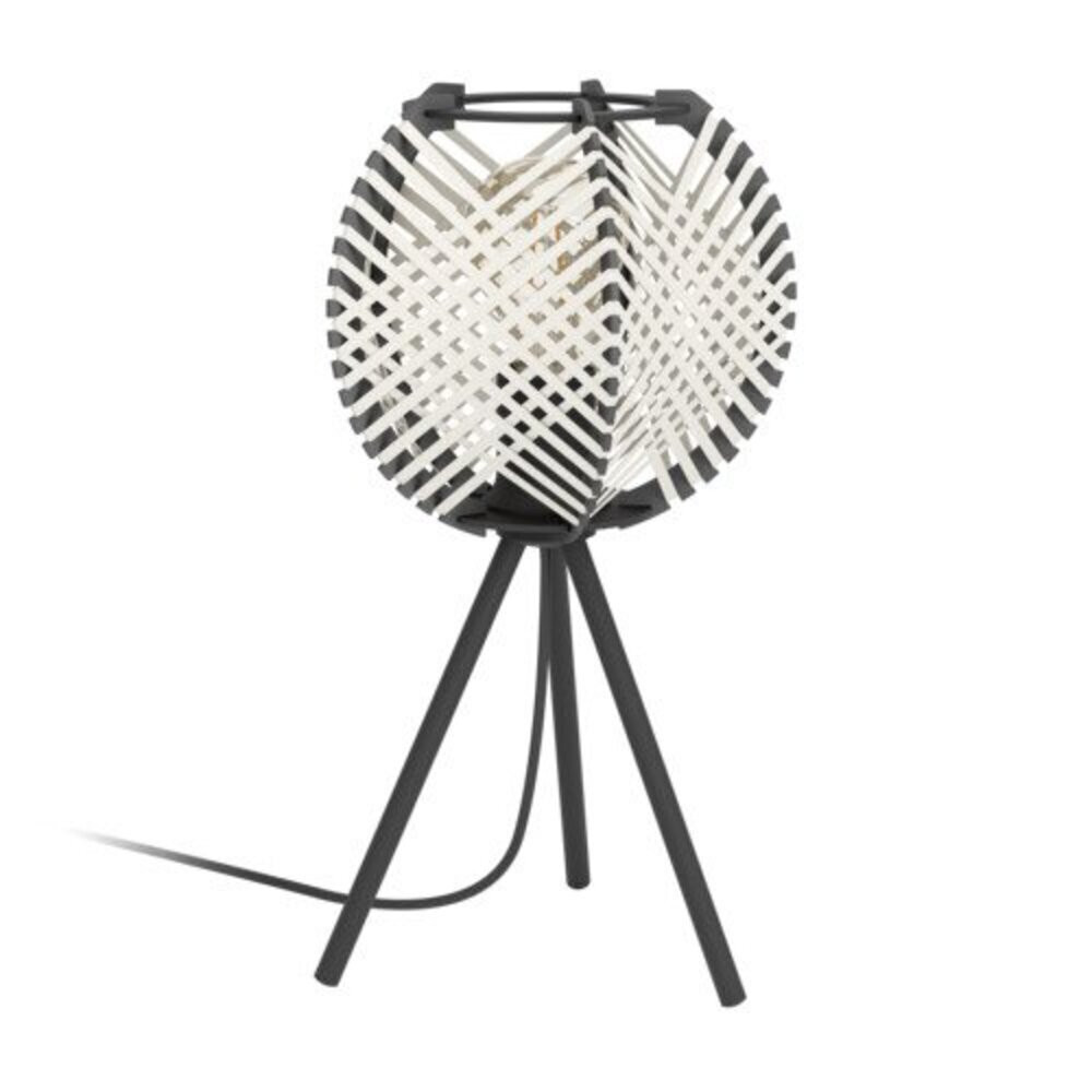 EGLO , 44008 , WAVERTON , asztali lámpa , E27 , 1X40W , IP20 , fehér, fekete