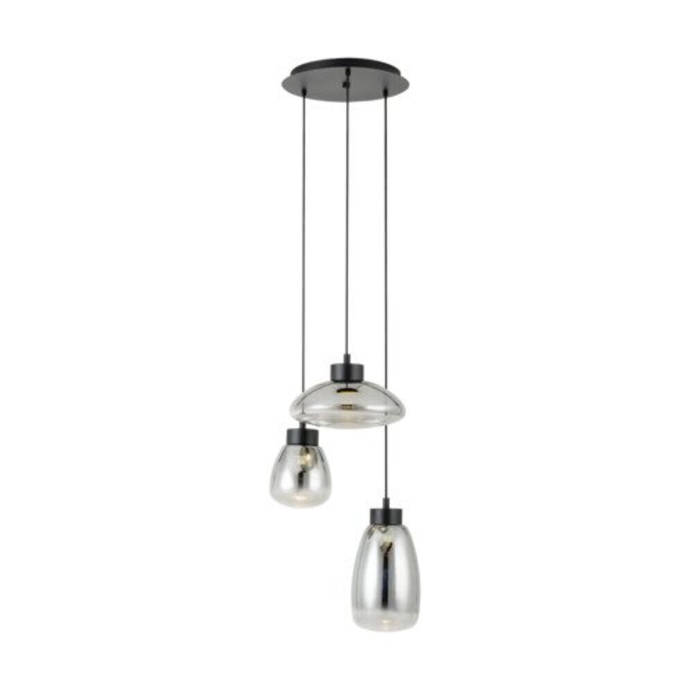 EGLO , 390299 , SARNARRA , függeszték , 2700 K , LED , 3X5,4W , Dimmelhető , IP20 , áttetsző fekete, átlátszó