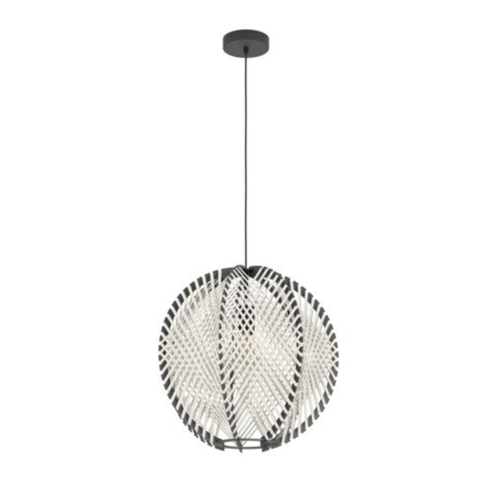 EGLO , 44006 , WAVERTON , függeszték , E27 , 1X40W , IP20 , fehér, fekete