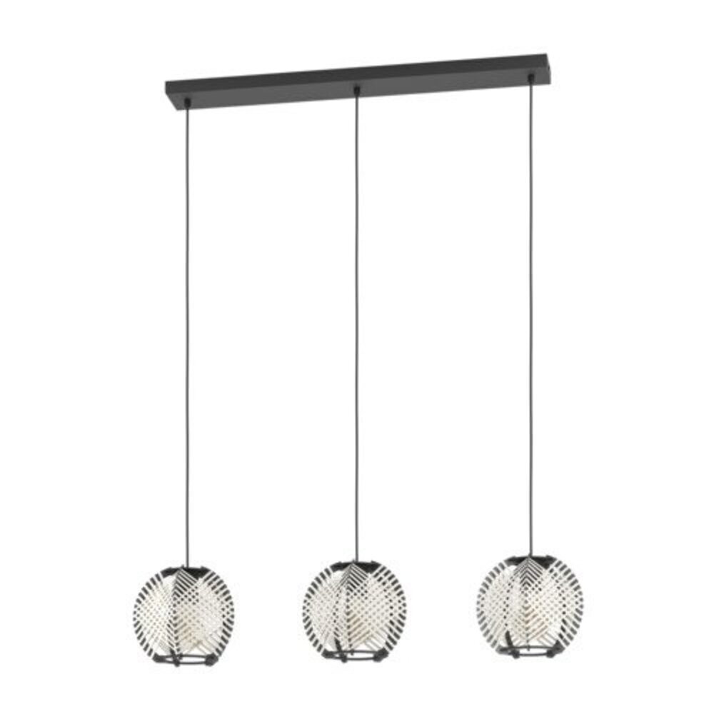EGLO , 44007 , WAVERTON , függeszték , E27 , 3X40W , IP20 , fehér, fekete