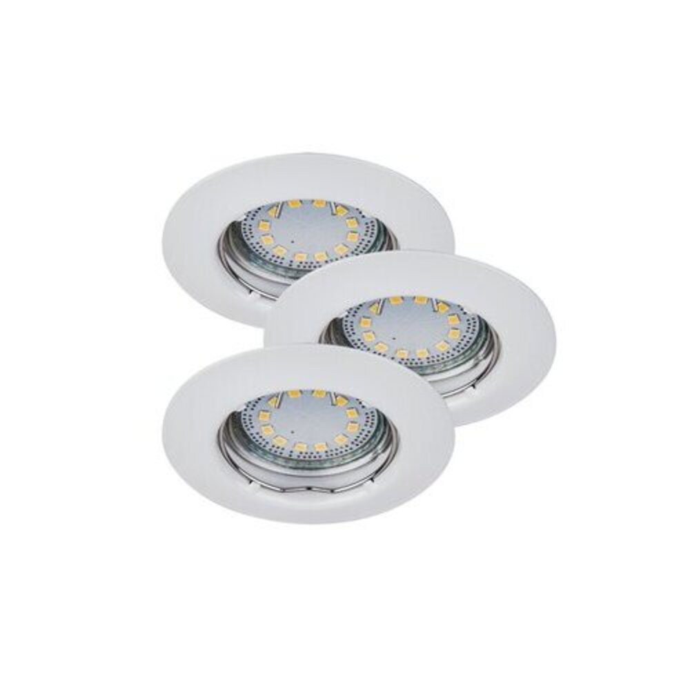 Rábalux , 1046 , Lite , Ráépíthető és Beépíthető lámpa , fehér , IP44/ IP40 , GU10 , 3000K , 3W