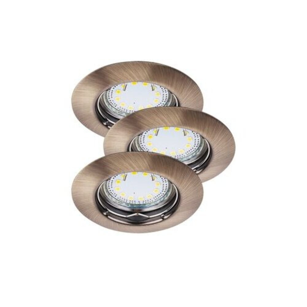Rábalux , 1048 , Lite , Ráépíthető és Beépíthető lámpa , bronz , IP44/ IP40 , GU10 , 3000K , 3W