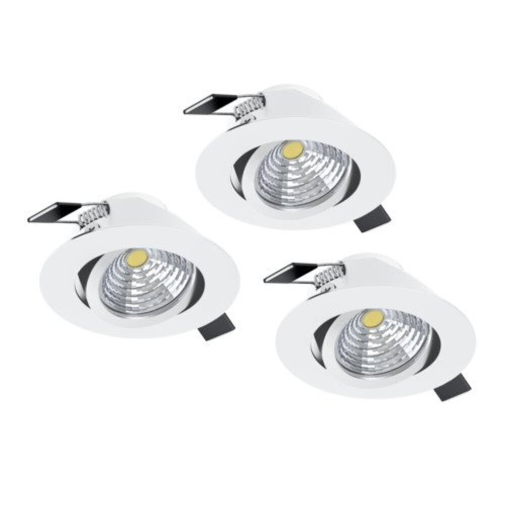 EGLO , 33391 , SALICETO , süllyesztett lámpa , 4000 K , LED , 3X6W , Dimmelhető , IP20 , átlátszó, fehér