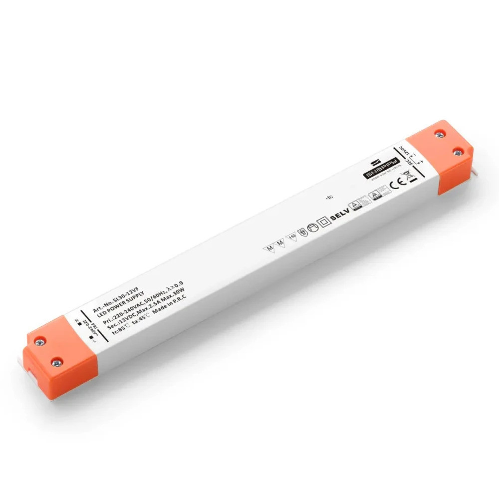 Snappy sorkapcsos slim tápegység, 12V / 30W